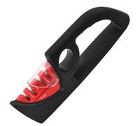 4 en 1 Aiguiseur de Couteaux Manuel - Affûteur Professionnel pour Couteaux de Cuisine, Ciseaux, Pierre Céramique, Carbure de Tungstène et Diamant - Design Ergonomique, Base Antidérapante