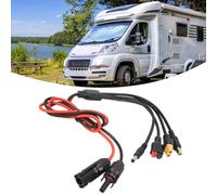4 en 1 câble pour panneau solaire, MC 4 vers DC5521 7909 XT60 PV Câble de rallonge, câble de charge solaire 1 m Rallonge adaptateur solaire, pour camping-cars, voyages et alimentation secours