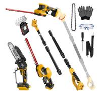 4 en 1 Tronçonneuse Taille haie télescopique sans Fil pour Dewalt 18 V