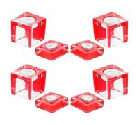 4 en Acrylique Loquet Magnétique Invisible Ensembles | Fermeture Discrète à Aimant, Pose Facile, Format Rectangulaire, pour Meuble de Salle de Bain, la Cuisine et Salon