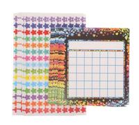 4 Ensembles Autocollants de Tableau Récompenses Classe | Papier Autocollant Noir, Lot de Sets de Maternelle et Primaire, Usage Maison ou Salle