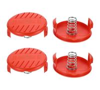 4 Ensembles Bouchon de Bobine de Coupe-bordures Rc-100 | Pièce de Rechange, Installation Simple, Usage Jardin Extérieur, Capuchon Ressort Compatible Tondeuse