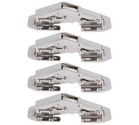 4 ensembles de charnières d'armoire Kit de charnière de porte en forme de pont pour placard placard garde-robe meubles accessoires matériel accessoires portes d'armoires de cuisine portes de placard