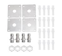 4 Ensembles de Support de à Mousse pour Nettoyeur Haute Pression en Acier Inoxydable 1 4 Pouces Support de à Mousse Automatique à Connexion Rapide pour Garage Atelier Stockage