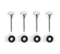 4 Ensembles Inverseur de Robinet de Bain Kit de Réparation | Tiges ABS Argentées, Installation Facile, Débit Régulier, pour Salles de Bains Familiales et Rénovation de Bain