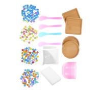 4 Ensembles Kit Mosaïque pour Sous-verres en Verre Acrylique | Matériaux DIY pour Adultes et Garçon et Filles, Usage Maison ou Bureau, Facile à Utiliser, Protège les Couleur Aléatoire