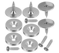 4 Ensembles Loquet Magnétique de Porte D’armoire Aimant de Rond | Fermeture Aimantée Ultrafine en Fer, Maintien Ferme et Fiable, pour Meuble, Vitre, Coulissante