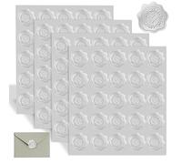 4 Feuilles de 100 Stickers Mariage Ètiquettes Personnalisées Autocollantes Blanc Argenté Sceaux de Cire Autocollants Blanc Argenté 4 Feuilles de 100 pour Enveloppes Invitations Cartes de Vœux