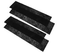 4 Feuilles Filtre à Clim en Fibre de Charbon Actif, Noir | Feuilles de Remplacement pour Ventilation, Entrée D’air, Filtration D’atelier Peinture Auto, Lot Compact