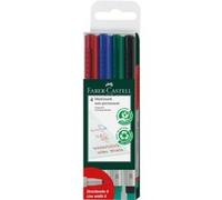 4 feutres - Non permanent - Pointe extra fine - Faber-Castell - Multimark G
