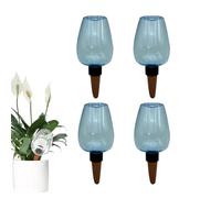 4 Globes D'Arrosage pour Plantes, Pics D'Arrosage Automatique en Terre Cuite Et Plastique, Capacité De 350 ML, Solution IdéAle pour L'Entretien des Plantes Pendant Les Vacances (B)