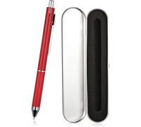 4 In 1 Multifunctional Refillable Retractable Ballpoint Pen + 0.5mm Mechanical Pencil, Fine Point, Black/Red/Blue Inks, Multi-Color Pen With Metal Gift Box