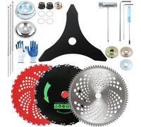 4 lames de coupe pour désherbeuse, 22,9 cm, en carbure de tungstène, 36 + 20 dents