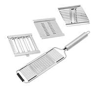 4 lames pour légumes maison trancheuse nourriture trancheuse broyeur pour fruits, salade ail, argent, 4 pièces