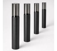 4 lampadaires extérieurs VARDA, couleur noire, douille E27 - Lampadaire extérieur, hauteur 50 cm, idéal pour l'éclairage de chemins, design moderne, type borne lumineuse