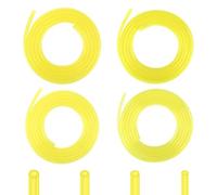 4 Lot de 1.5 Mètres Durite Essence, Tuyau pour Essence, Tuyaux de Carburant pour Tronçonneuses, Debroussailleuse, Soufflantes, Coupe-Bordure, Tondeuse à Gazon (2 * 3.5mm, 2.5 * 5mm, 3 * 5mm, 3 * 6mm)