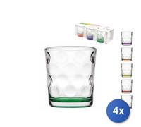 4 Lot De 6 Verres À Eau Pasabahce Space En Verre Fondi Colorés