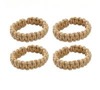 4 Lot de embrasse pour rideaux tressees marron style decoration boheme attache rideau corde tressee pour rideaux chambre salon accessoire maison accroche rideau sans percage rideau exterieur