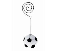 4 Marque-places ballon football 3 x 9 cm - Blanc - Taille Unique
