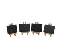 4 MARQUE-PLACES CHEVALET ARDOISE 7X8CM NOIR