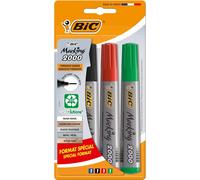 BIC Marqueur permanent Marking 2000 ECOlutions – Pointe conique moyenne – Blister de 4
