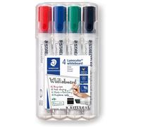 4 marqueurs - Effaçable - Ardoise - Tableau blanc - Pointe ogive - Staedtler