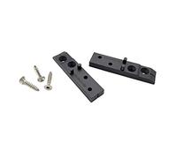 4 mm Espaceurs Entretoises - Fixation de terrasse invisible V2 A Vis inclus - Aluminium et bois UK - écarteurs pour terrasses (Support 500 avec 2000 Vis bois UK) (10 VPE)