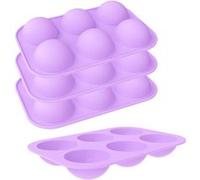 4 Moule Silicone Demi-Sphère violet