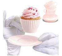 4 moules à muffin silicone en forme de tasse mug 4 sous-tasses Multi G