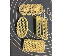 4 MOULES EMPORTES PIÈCE ""ZELIDJ"" II DOUBLES FACES FONDANT CAKE SABLÉ GÂTEAU ORIENTAL