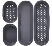 4 moules en silicone résistants à la chaleur, avec revêtement antiadhésif, idéaux pour la pâtisserie professionnelle et artisanale en cuisine