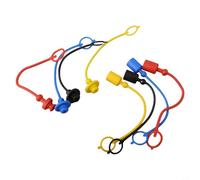 4 P-aar Hydraulik für Schnellkupplung Schutzkappen Set ISO7241-A Staubkappe aus PVC und Gu-mmi für Parker 6600 Aeroquip 5600 Hansen HA15000 in 1/4 3/8 1/2 Zoll NPT(1/4)