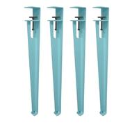 4 Pack Jambes De Table Lourdes Pas De Pince De Forage Sur La Conception Pour 0,8-2 Dans Les Bureaux Épais Rouilleurs Résistants Aux Jambes De Bureau En Acier Prise En Charge Stable Réglable Pour La Co