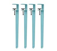 4 Pack Jambes De Table Lourdes Pas De Pince De Forage Sur La Conception Pour 0,8-2 Dans Les Bureaux Épais Rouilleurs Résistants Aux Jambes De Bureau En Acier Prise En Charge Stable Réglable Pour La Co