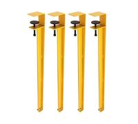 4 Pack Jambes De Table Lourdes Pas De Pince De Forage Sur La Conception Pour 0,8-2 Dans Les Bureaux Épais Rouilleurs Résistants Aux Jambes De Bureau En Acier Prise En Charge Stable Réglable Pour La Co