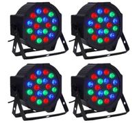 4 PACK LED Lumière Party 18x3W RGB DJ Party Party PAR 64 DMX