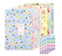 4 pack Trieur A4 8 Compartiments Porte Document Fleur Extensible Trieur Organiseur pour Bureau Maison Ecole
