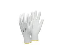 4 paires de Gants de travail en PU, taille 8-M, couleur blanc, gants de