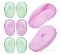 4 Paires Protections Auditives en Silicone Souple | Cache-oreilles pour Usage à Domicile Salon, Adaptés aux Oreilles, Faciles à Mettre