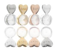 4 Paires Rehausseurs de Boucles D’oreilles en Silicone Cœur | Lot, Support Souple et Sûr, Confort Solide, pour Boucles Lourdes et Créoles