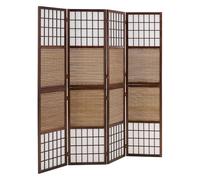 Paravent marron bambou shoji