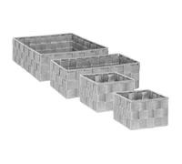 4 paniers bisauté ""Lise"" gris - 5five
