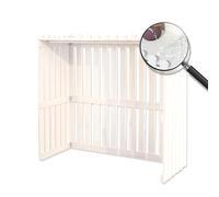 4 Panneaux Cache Climatiseur Pour Cacher Climatisation Étagère Stockage De Plantes en Bois Massif Support De Fleur Climatiseur Exterieur Grille De Climatisation Couvercle (Color : White, Size : 85x