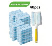 4 paquets (40 pièces), 3 paquets (30 pièces), 2 paquets (20 pièces), 1 paquet (10 pièces) Recharge de plumeau jetable, Remplacement de tête de plumeau antistatique - Permet d'enlever facilement la pou