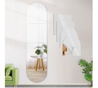 4 Parties, 30cm x 30cm Grand Miroir Mural Adhesif, Acrylique Miroir Mural Autocollant, sans Cadre Miroir Adhesif Mural, Grand M