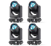 4 PCS 295W HID Beam Lyre LED Éclairage de Scène, LED RGBW Jeux de Lumiere avec 14+1 Couleurs 13 Motifs Effet Arc-En-Ciel DMX512 Équipement Professionnel 8+48 Prismes Pour Théâtres Fêtes Concerts Noël