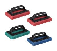 4 PCS Brosse Éponge Ligne d'eau,Tampon Récurer,Nettoyage en Profondeur Grill,BrossedeNettoyagePiscine,EpongeBrossedePiscine,Eponge Piscine,BrossesÉpongePiscine,Tampon Récurer Réutilisable,