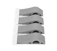 4 Pcs Cale Porte Arrêt De Porte En Caoutchouc Résistant Non-Slip Bouchons De Coin avec Supports pour Enfants Bébé Doigt De Sécurité Butées