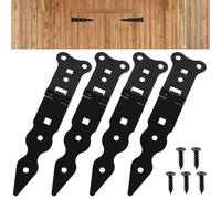 4 Pcs Charnière Lourde 150mm Volet T Charnières Croisée Portail Bois Porte Placard Abris Jardin