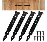 4 Pcs Charnière Lourde 250mm Volet T Charnières Croisée Portail Bois Porte Placard Abris Jardin